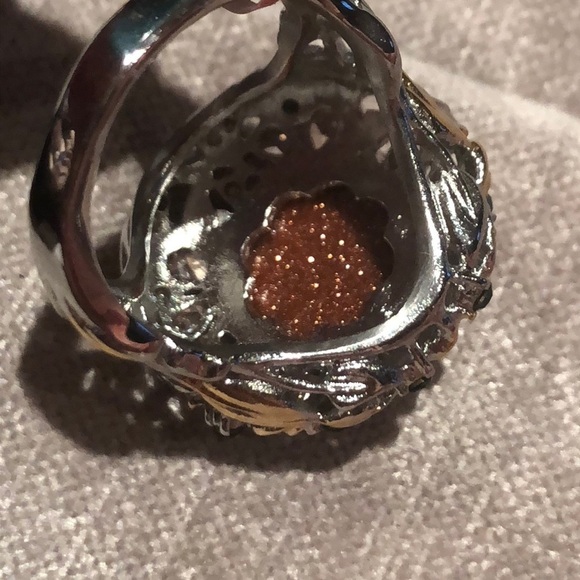 SUNSTONE Multi Gem Flower Statement Ring NWOTS - Picture 13 of 15